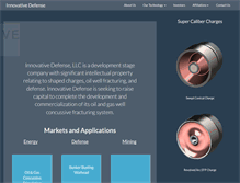 Tablet Screenshot of innovativedefense.net